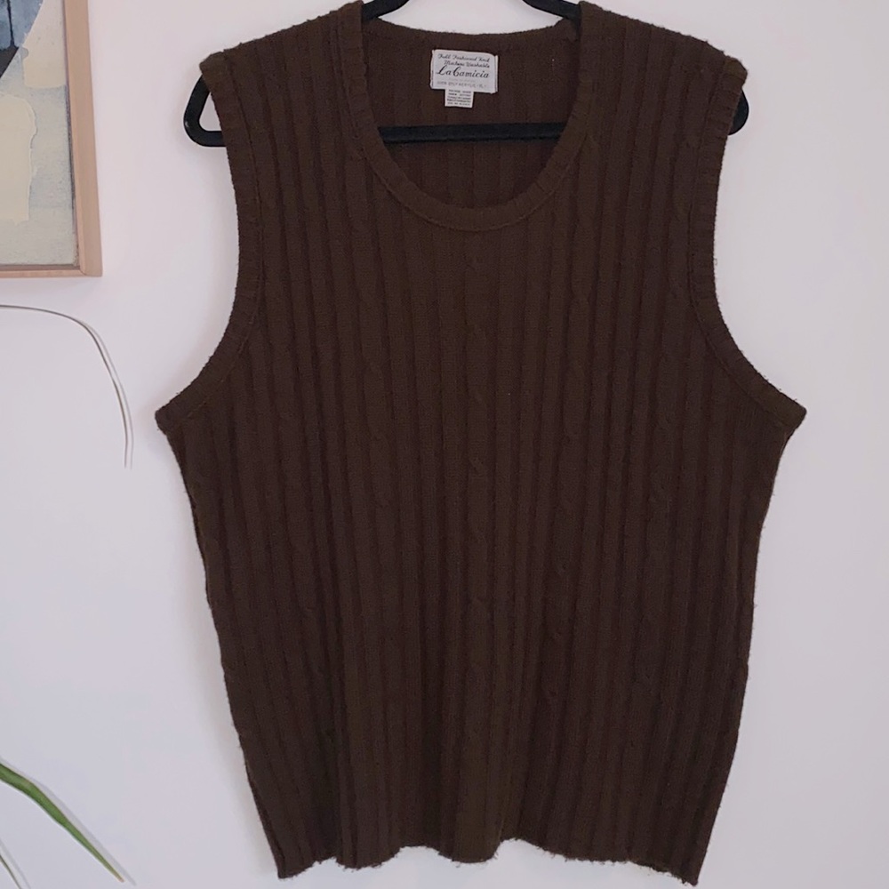 😎Vintage Retro La Camicia Sweater Vest Men’s XL